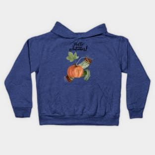 Hello Fall Season Kids Hoodie